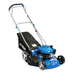 Cortacésped a gasolina Hyundai 18 pulgadas 150 cc modelo 82HYGM46P con recolector de 55 L