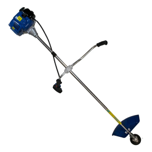 Desbrozadora a gasolina Hyundai 43 cc 1.6 HP modelo 82HYTBC415 con disco de acero y carrete